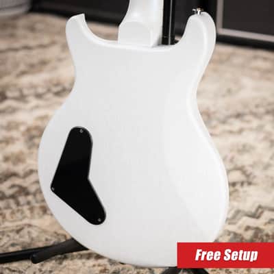 PRS S2 Mira 594 Satin Electric Guitar - Pearl White with Gig Bag image 2