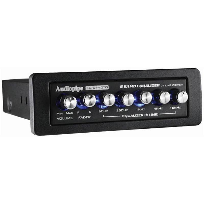 Audiopipe 5 band graphic equalizer 7V line driver EQ-57MOTO image 1