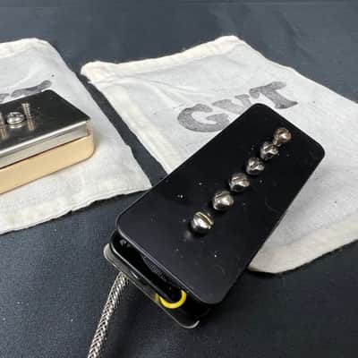 General Vintage Tone 50s P90 Soap Bar pickups Hand wound double CAB Bone 49.2mm Pole Bone image 8