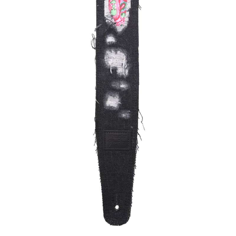 Fender x Wrangler Ripped Denim Strap Black image 1