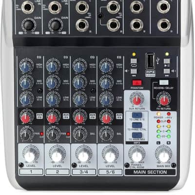 Behringer Xenyx QX602MP3 Mixer with USB MP3 Playback image 2