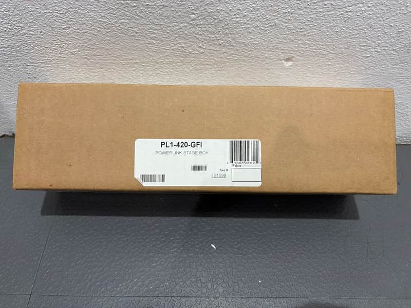 Whirlwind PL1-420-GFI Power Distribution Box - 20A 5020R GFI, Neutrik Powercon - Black image 1