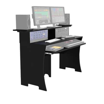 Professional Music Recording Studio Workstation Desk – Black image 2