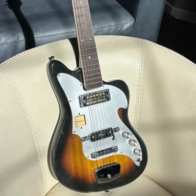 1960s Teisco Audition 2 MIJ Vintage Guitar w/ Gold Foil & Vintage DeArmond Pickup image 1
