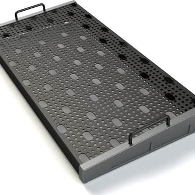 Temple Audio Duo 24 Gunmetal Gray Pedalboard w/Flight Case, Power Supply, Cloth image 2