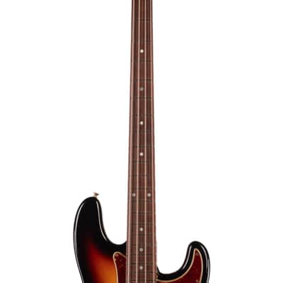 Fender Custom Shop 1966 Precision Bass Journeyman Faded Bleached 3-Color Sunburst w/OHSC (634) USED *MINT* image 6