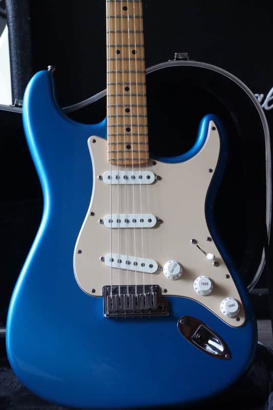 Fender American Standard 2002 Chrome Blue image 1
