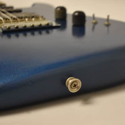 1986 Squier Contemporary Stratocaster HSS Blue Refin MIJ image 11