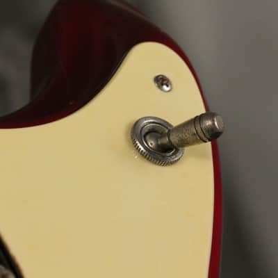 Mosrite Double Neck w/Vibramute Electric Mandolin 6 string 1964 Candy Apple Red image 14