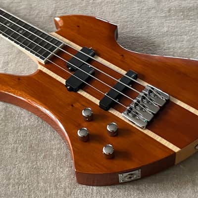 B.C. Rich Heritage Classic Mockingbird Bass LH Left Hand Lefty KOA Active EMG Pickups image 6