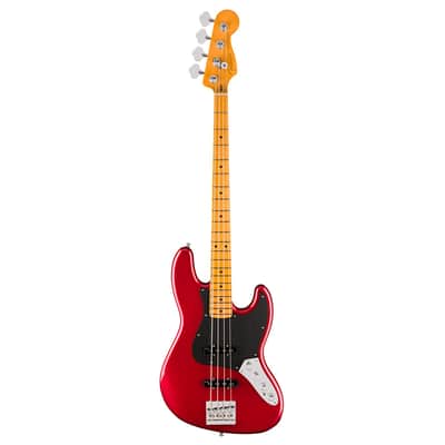 Used Fender American Ultra II Jazz Bass - Sinister Red w/Maple FB image 2