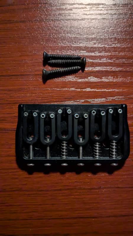 Hipshot 6-String Fixed Guitar Bridge - .175" 2009 - Present - Black image 1