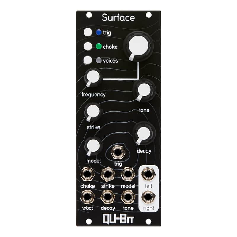Qu-Bit Electronix Surface Eurorack Phyiscal Modelling Oscillator Module (Black) image 1