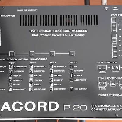 Vintage Dynacord P-20 programmable Digital Drums with 5 catridges image 3