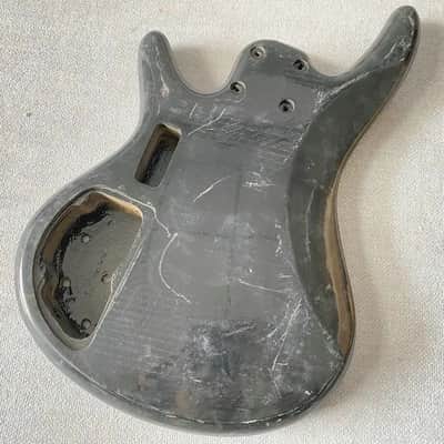 Black Basswood Bass Guitar DIY Project Body image 2