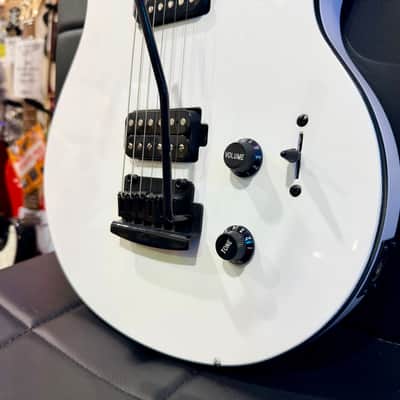 🌟B-Stock🌟 Sterling by Music Man SUB Axis~White W/Black Binding Electric Guitar image 5