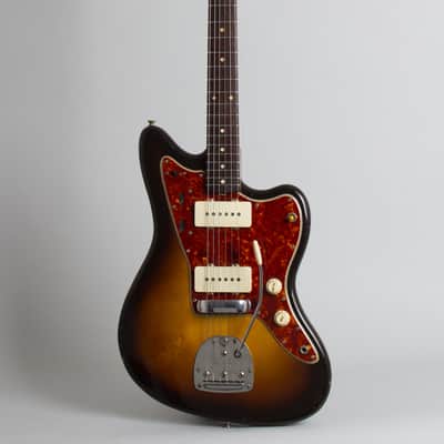 Fender  Jazzmaster Solid Body Electric Guitar (1960), ser. #47491, original brown tolex hard shell case. image 1