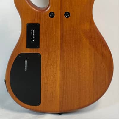 Yamaha TRBX604FM Flame Top 4 String Bass, 3-Band Active EQ , Matte Amber 2026 image 11