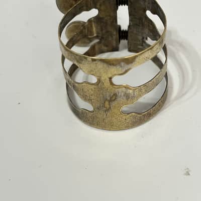 King Vintage King 3-band Tenor Saxophone Ligature Gold Plated image 3