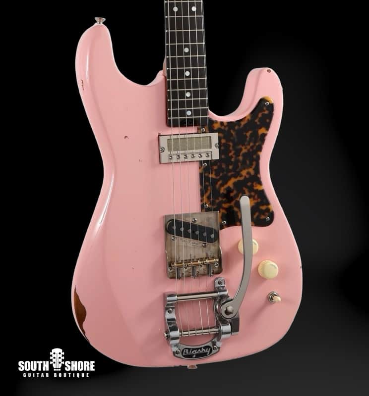 Kithara Guitars Harland Baritone - Shell Pink Relic. NEW, (Authorized Dealer) image 1