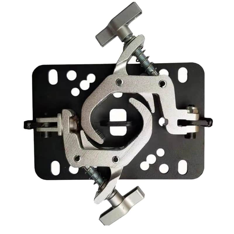 ProX XT-CDF12 Folding Plate w/Dual Truss Clamp For Moving Heads and Stage Lights image 1