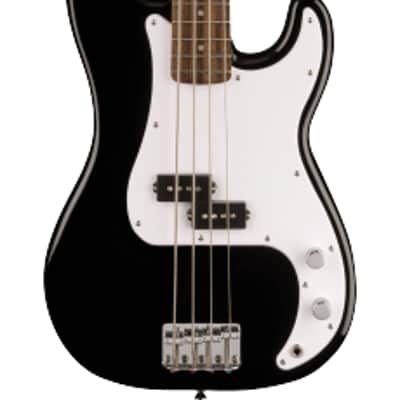 Fender Squier Sonic Precision Bass, Laurel Fretboard, White Pickguard, Black image 1
