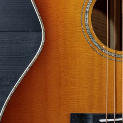 Santa Cruz Custom OM Fiddleback Mahogany / Old Growth Sitka Acoustic Guitar image 17