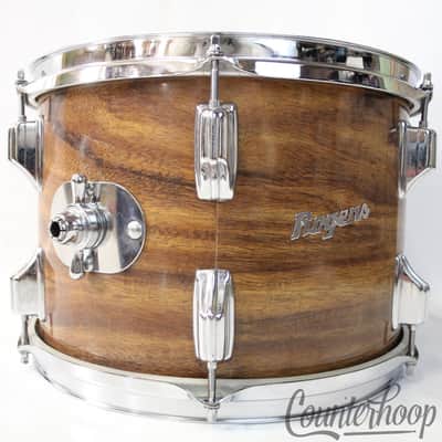 *Rogers 13x9"Koa Tom Drum Powertone Fullerton,CA Swivomatic USA Vintage 70s 9/72 image 4