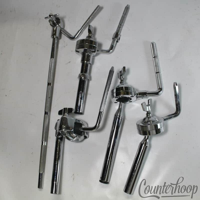Yamaha/Tama/Gibraltar Tom Drum Mounts L-Arms 3/8"+1 Hex 7/8" 1" Tube Post Chrome image 1