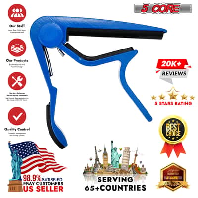 5Core Capo Acoustic Electric Guitar 6 String Kapo Clip For Banjo Mandolin Ukulele image 13
