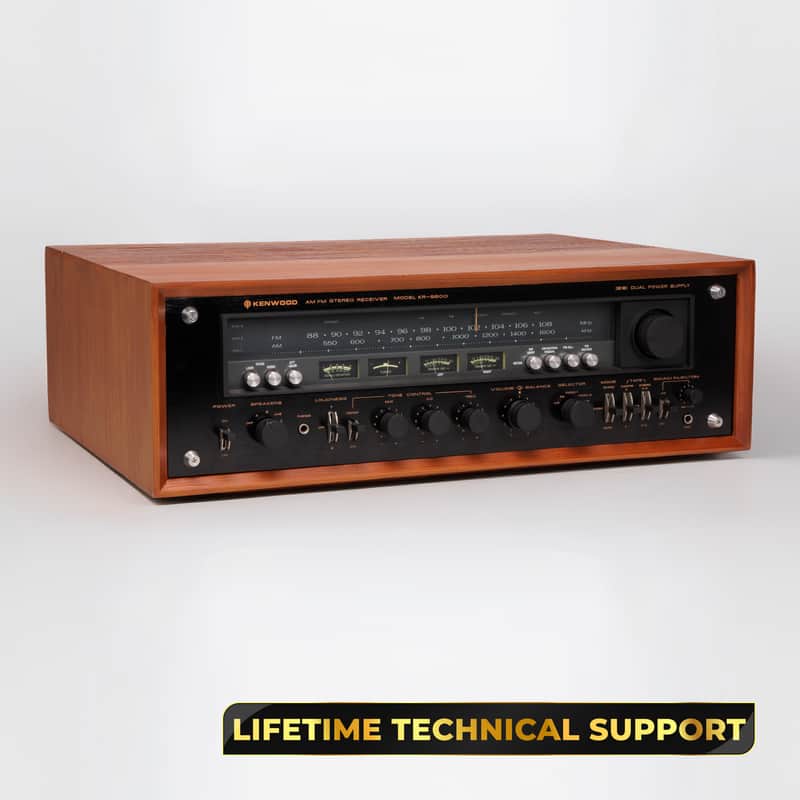 Kenwood KR-9600 Stereo Receiver - Restored – Wood Case Included – 1-Year Warranty