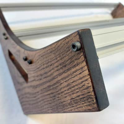 9U / 84hp Dark Oak Wood Side Panels for Eurorack Case MARIA / 9U Cheeks with rails image 9
