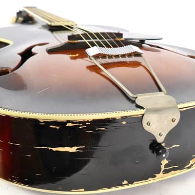 Vintage 1960s Kay P-3 Tobacco Sunbust Archtop Acoustic Guitar L