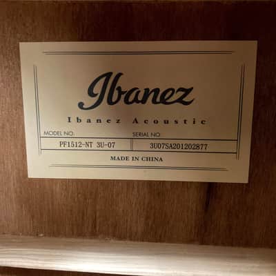 NEW Ibanez PF1512-NT 12-String Acoustic Guitar image 5
