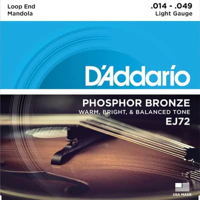 D Addario EJ72 Phosphor Bronze Mandola Strings, Light, 14-49 imagen 1