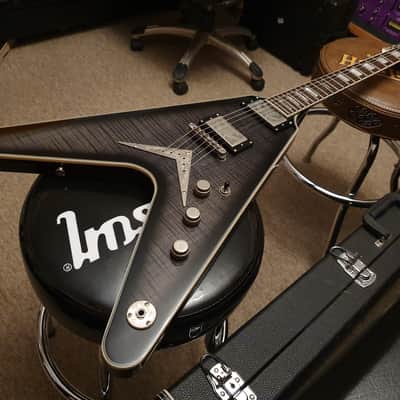 RARE Dean 30th Anniversary 1 of 100 Limited Edition Flying V XXX Trans Black Flame Top image 11