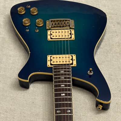 1984 Quest Manhattan MKII Blueburst Offset Matsumoku Japan RARE Model image 4