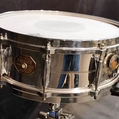 GRETSCH BROADKASTER CHROME OVER BRASS 14'' x 5'' 1980 image 15