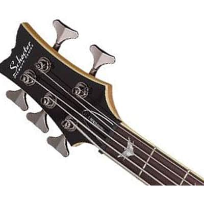 Schecter Stilleto Extreme 5 5-String Bass Guitar - See-Thru Black image 4
