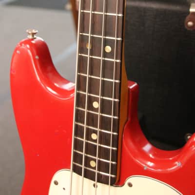 Vintage USA Fender Musicmaster Bass 1973 Dakota Red image 9
