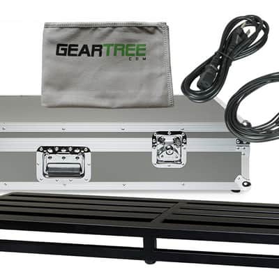 Pedaltrain PT-TER-TCW TERRA Pedalboard with Wheeled Tour Case w/ Geartree Cloth and Voodoo Lab Pedal Power 2 Plus Power Supply image 1