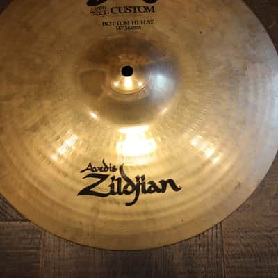 Zildjian 14" A Custom Hi-Hat Cymbals (Pair) 1991 - Present - Brilliant image 12