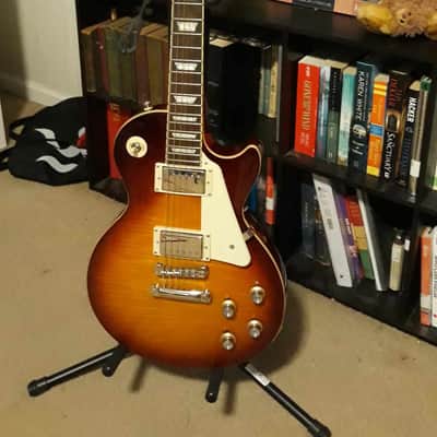Epiphone Les Paul Standard '60s Ice Tea Burst 2021 re-issue with hard case image 3