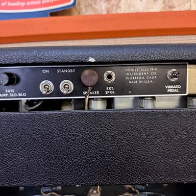 Vintage 1964 Fender Concert USA Blackface 4x10 Valve Amplifier Combo *1960s* image 8