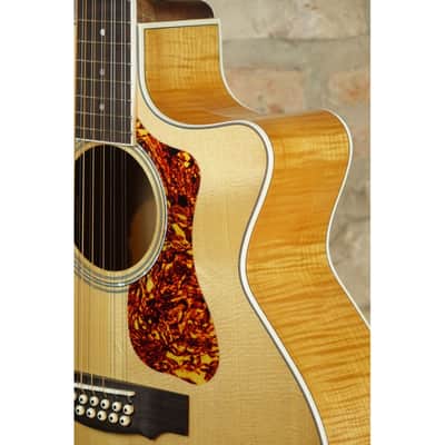 GUILD F-2512CE Cutaway Deluxe Maple 12 String NAT Natural Blonde - Jumbo 12 Corde Elettricficata Fishman - Westerly Archback Co image 14