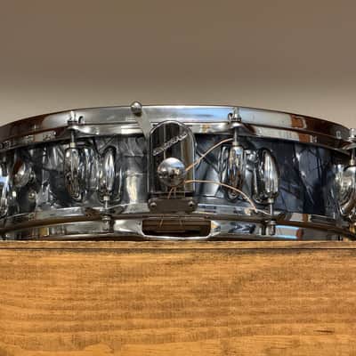 1990's Slingerland 4x14 Black Diamond Pearl Artist Snare Drum image 3