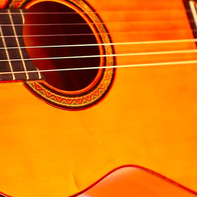 Hermanos Conde 1968 media luna made by Faustino Conde - spectacular sounding guitar - plays amazing - check video! image 15