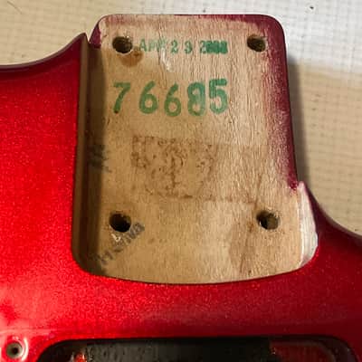 2008 Charvel USA San Dimas 2H Metallic Red Stratocaster Style Guitar Body Floyd Ready image 11