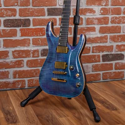 ESP Custom Shop CTM NT FM Horizon Flame Maple Top Indigo Purple 2024 w/OHSC image 5