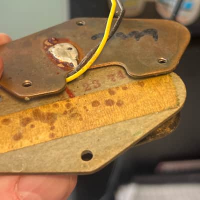 Vintage Fender Telecaster bridge pickup - Grey bottom / staggered poles - 6.06 Kohms image 7